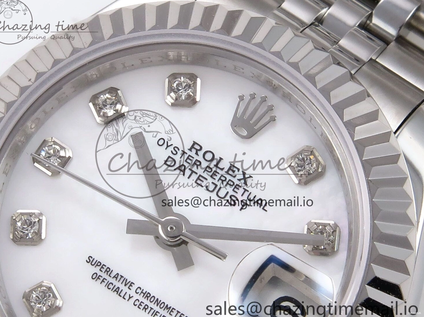 904L SS Steel A2671 279174 Edition Diamonds GMF Bracelet Best DateJust White on 1:1 Dial 28MM Jubilee 0118